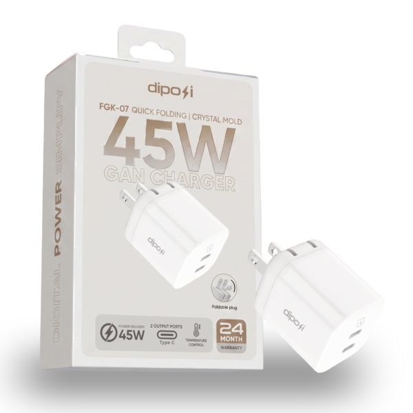 Củ Sạc Nhanh 45W DIPOSI FGK-08, 2 Cổng Type C